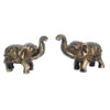 Elephant Pair Of Brass In Antique Finish 2.4 Inch