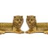 Brass Lion Sitting Pair 2.4 Inch