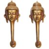 Gautam Buddha Made In Brass Metal Antique Yellow Finish Unique Door Hardware Pull Handle
