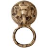 Elephant Door Knocker In Antique Finish