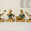 Brass Musician Figure 6 Inch Stone Work