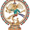 Lord Natraja Dancing Shiva Brass Metal Colored Statue 16 Inch