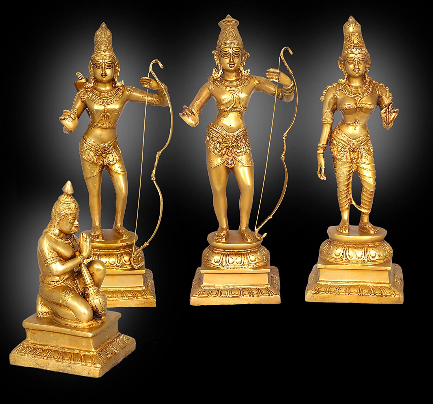 Brass Ram Darbar 23 Inch Big Statue