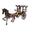 Brass Metal Hand Made Bullock Cart Home Decor