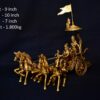 Brass Krishn Arjun Rath 4 Horses