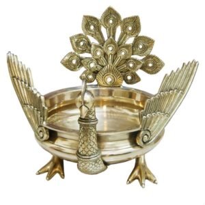 Festive Decoration Brass Hand Carved Urli/Pot