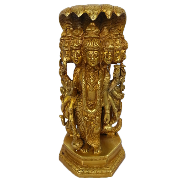 Lord Vishnu Marvelous Statue Made Of Brass