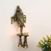 Brass Ganesh Face Wall Hanging With Bells