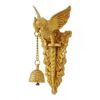 Brass Parrot Showpiece With Charm Bell Decorative Bird