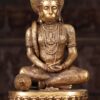 Brass Hanuman Meditating 15 inch