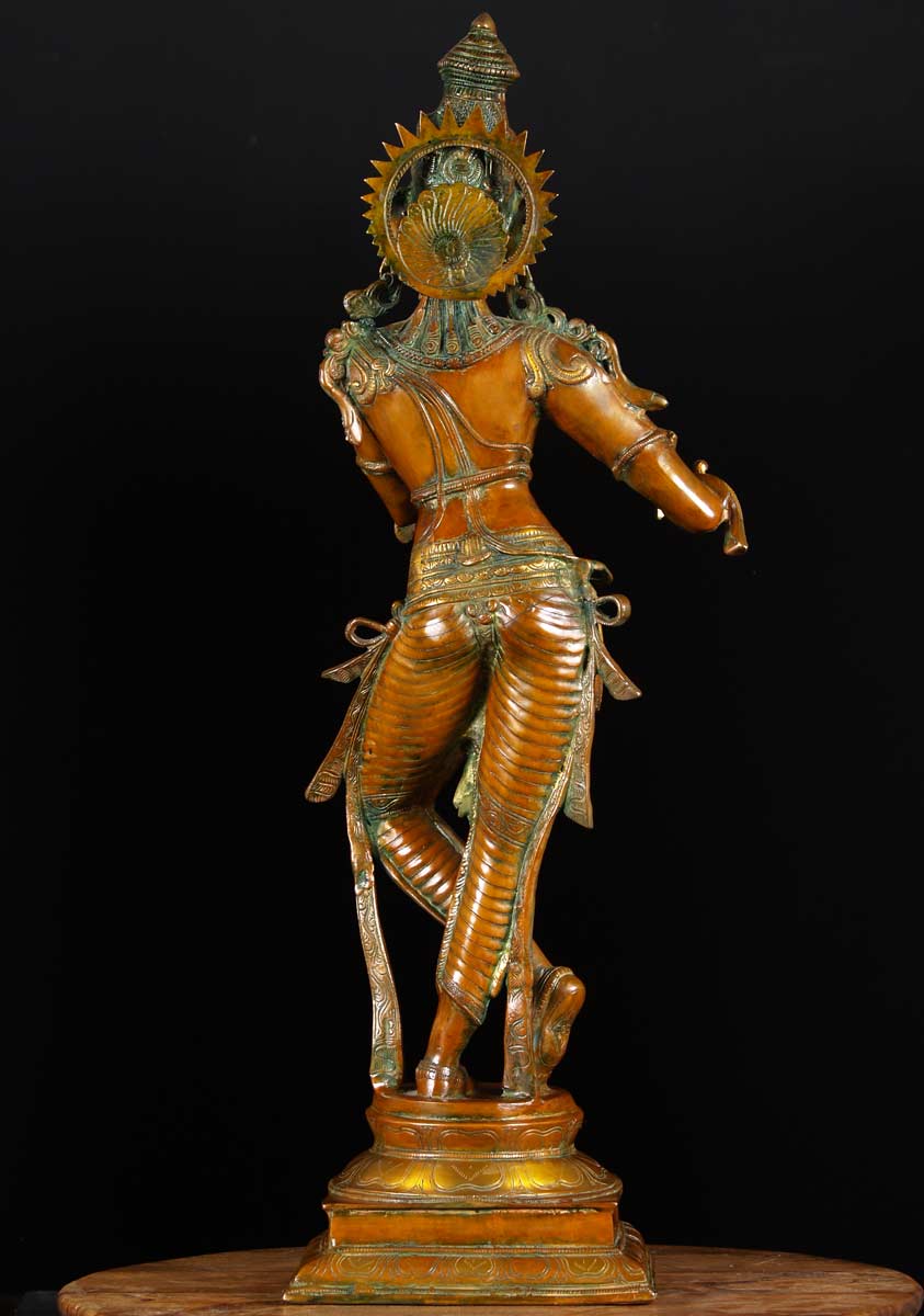 gopal krishna brass statue 34 inch