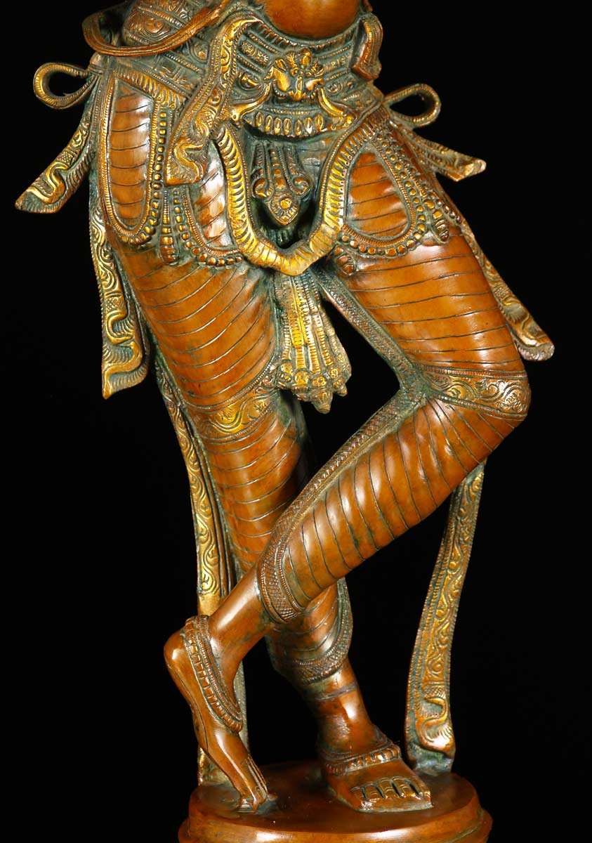 gopal krishna brass statue 34 inch
