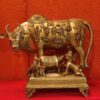 Brass Cow And Calf  21  Inch