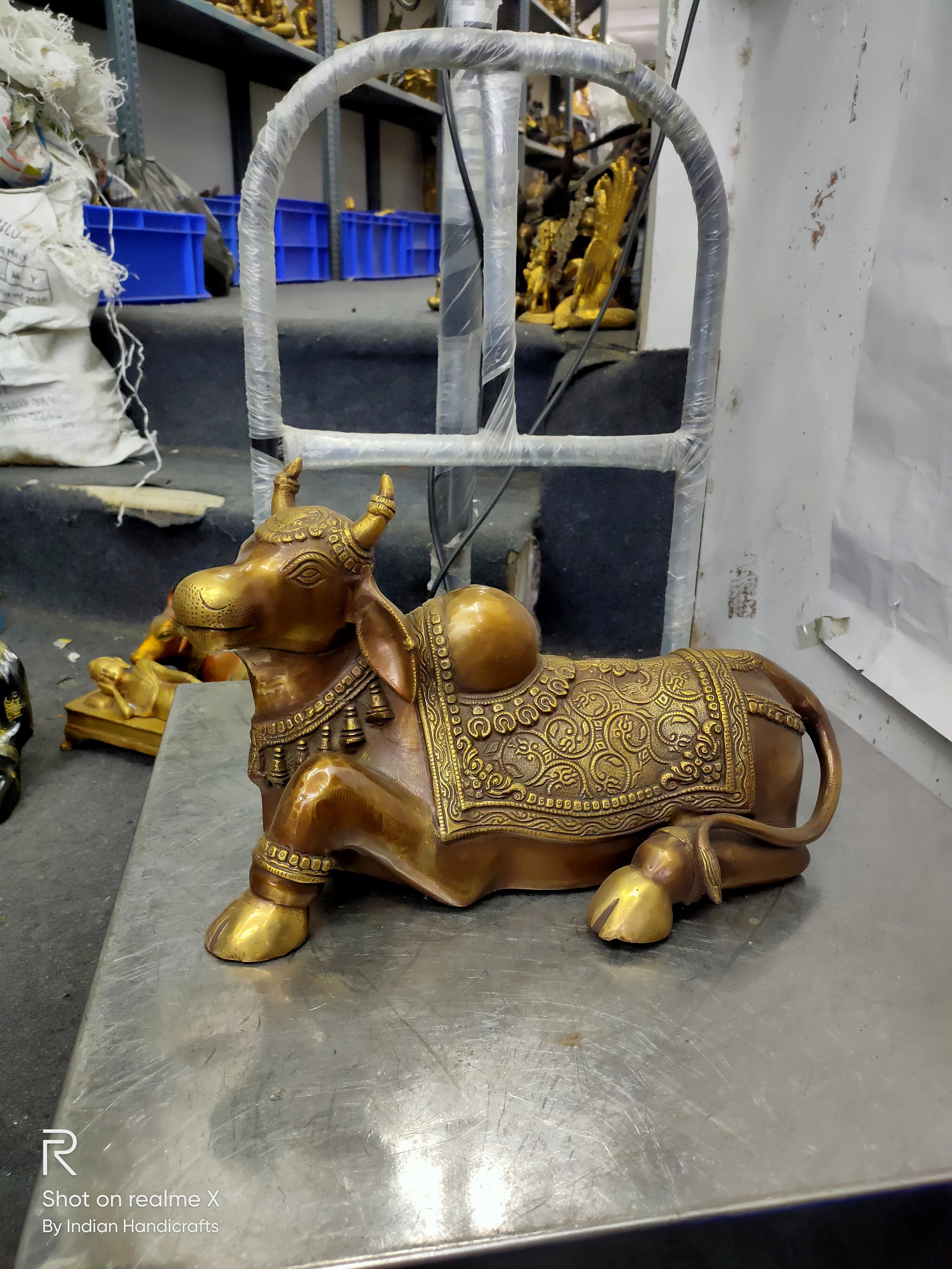 Brass Nandi Sitting 8 Inch