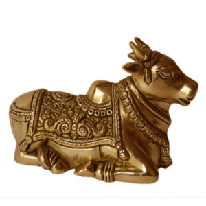 Brass Nandi Sitting 7  Inch