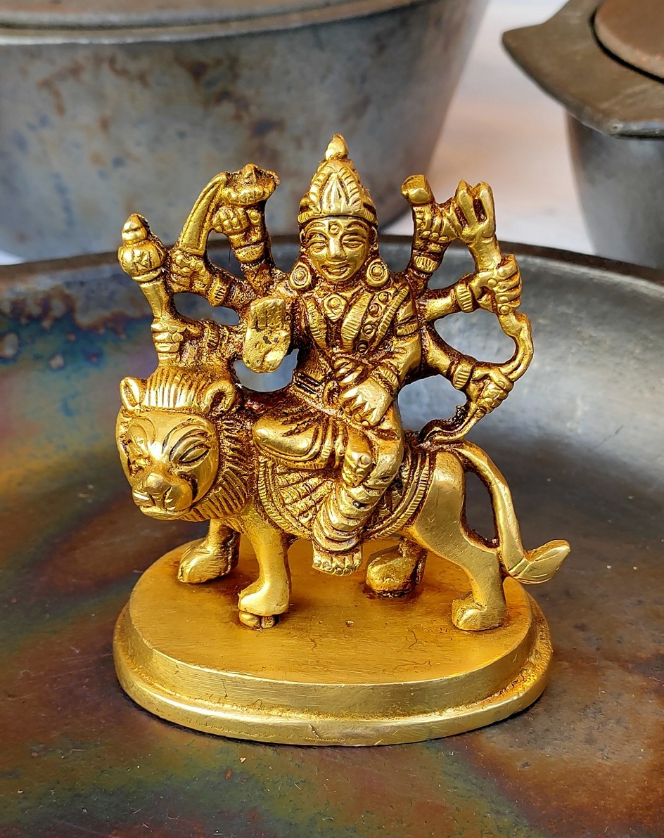 Mata Sherawali | Maa Durga On Lion 3 Inch