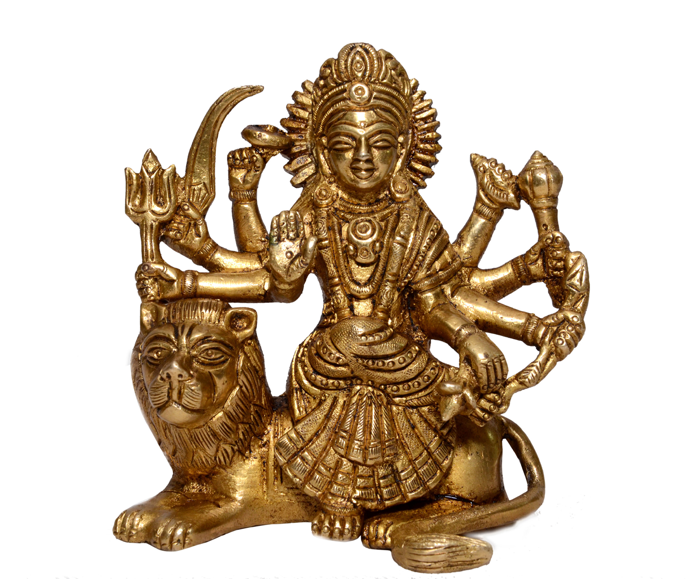 Mata Sherawali | Maa Durga On Lion 4 Inch
