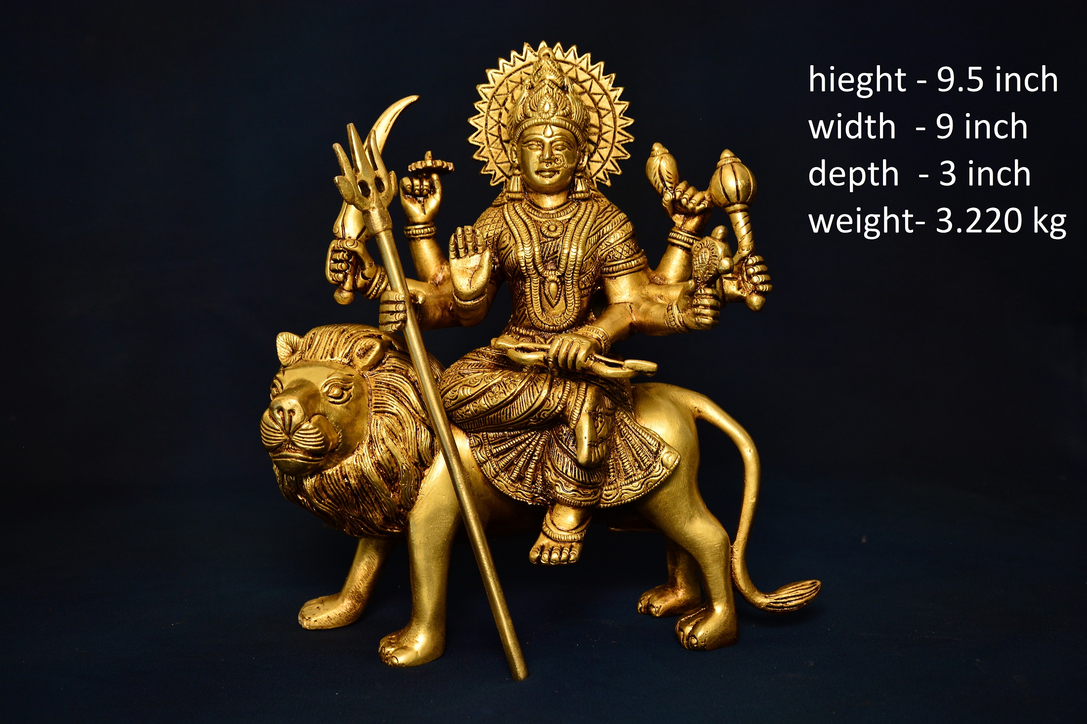 Mata Sherawali | Maa Durga On Lion 9 Inch
