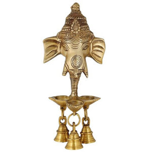 Brass Diya Ganesh Mask| Deepak | Oil Lamp