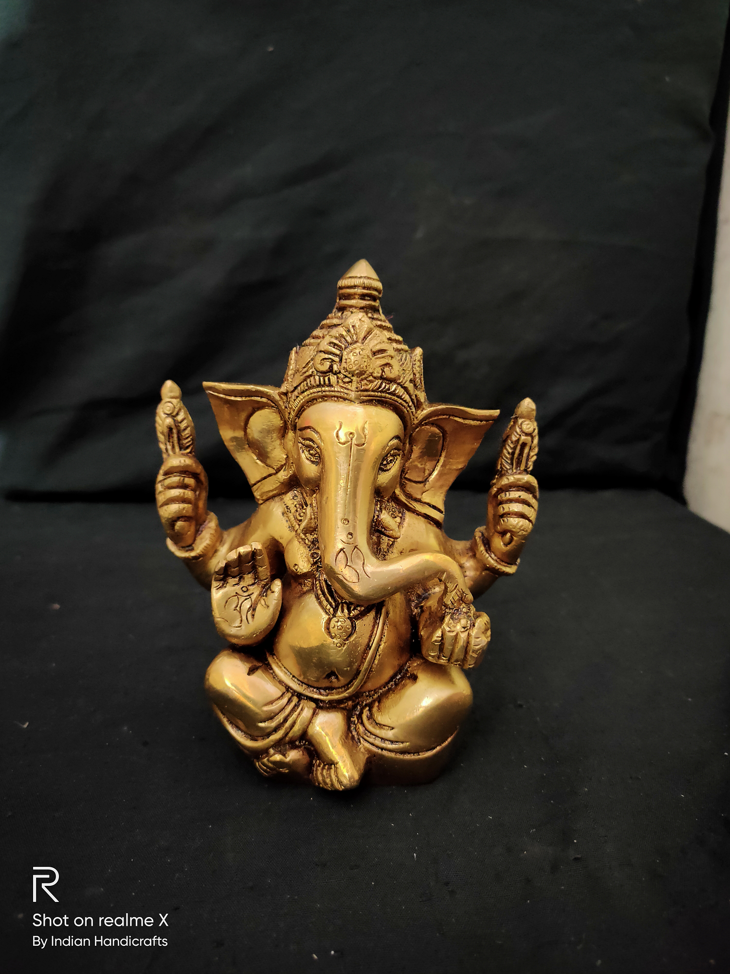 Brass Ganesh Mukut 4.5 Inch