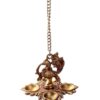 Oil Lamp Hanging Peacock With 4 Diya