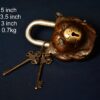 Brass Lock Lion Style