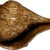 Brass Shankh Carving Shree | Konch 6 Inch