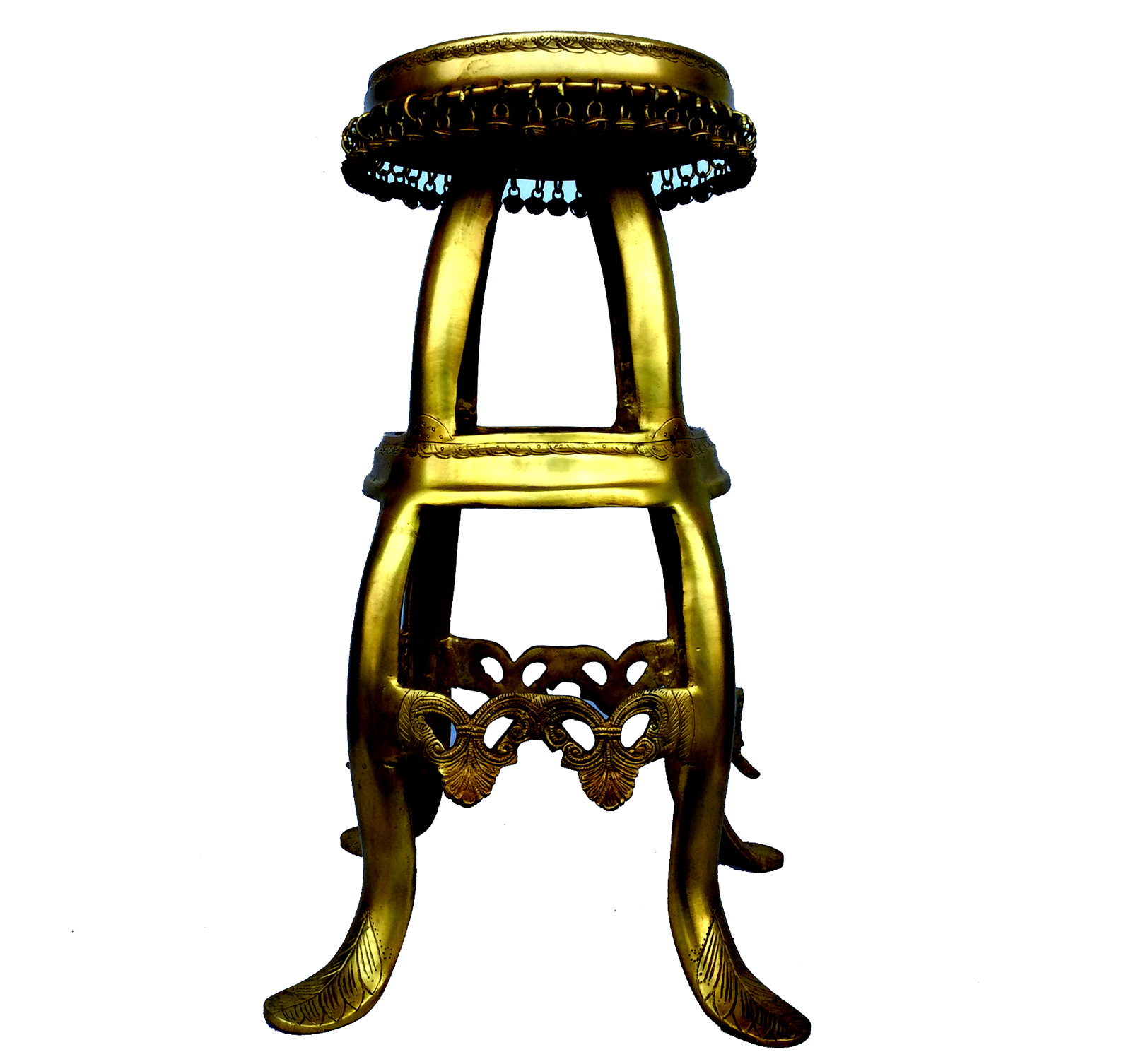Designer Stool / Standmade In Brass Metal