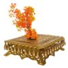 Side Stand Made In Brass Metal – Use As Chowki With Bells