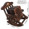 Handcrafted Wooden Antique Rocking Chair Coaster Set