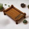 Wooden Khatiya Platter – Handcrafted Serving Tray for Home, Kitchen & Restaurant | Premium Mango Wood | 34 x 22 x 10 cm | BIYANKA